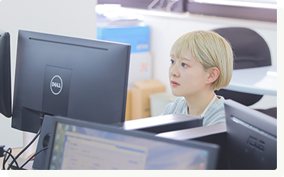 硬すぎず、緩すぎず、丁度いい環境で、自分らしく仕事ができる会社です。